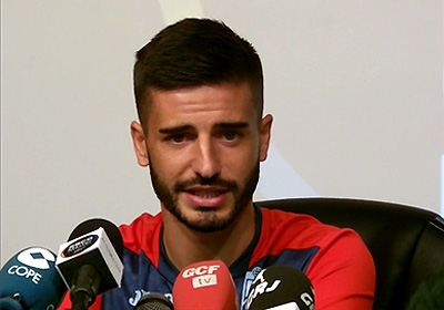 Fran Rico durante la rueda de prensa previa al partido con el Real Madrid (GRJ)