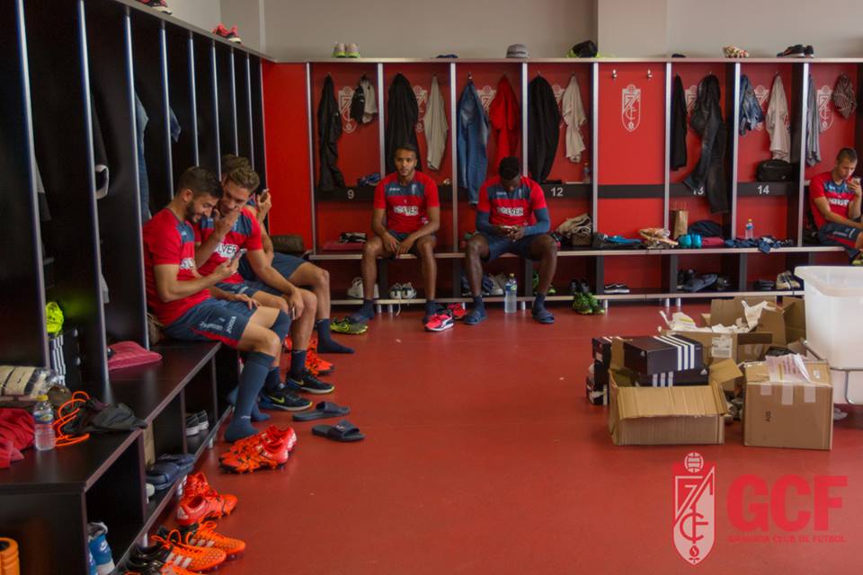 Vestuario de los jugadores en la nueva Ciudad Deportiva (GRANADA CF)