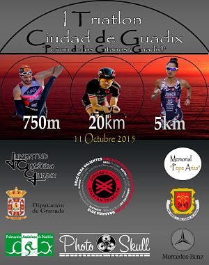 Cartel del triatlón accitano 