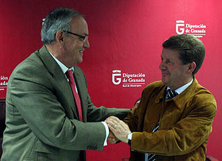 José Julián Romero junto a Antonio Martínez Caler