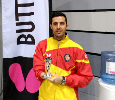 Ruiz representará al tenis de mesa español 