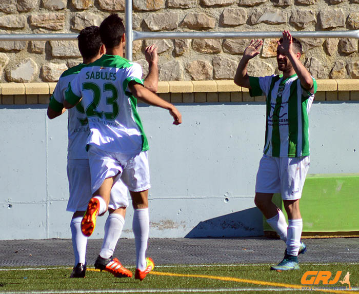 Los jugadores de la UD Alfacar celebran el segundo tanto (GRJ)