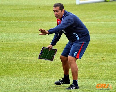 Sandoval ha estado muy activo durante el entrenamiento 