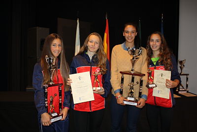Las jugadoras sub21 premiadas 