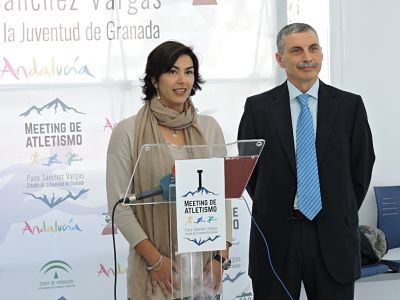 Rienda en la presentación del meeting de Granada 