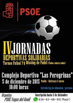 Cartel de las jornadas benéficas 