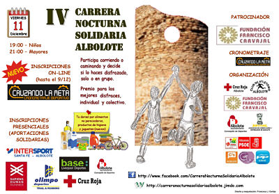 Cartel de la prueba solidaria 