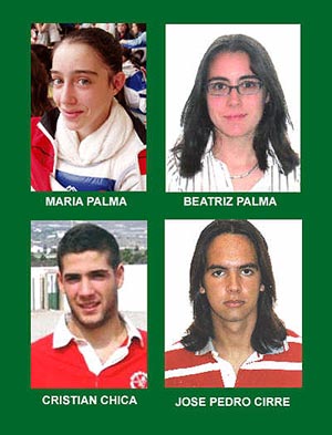 Participantes granadinos en el Open de España