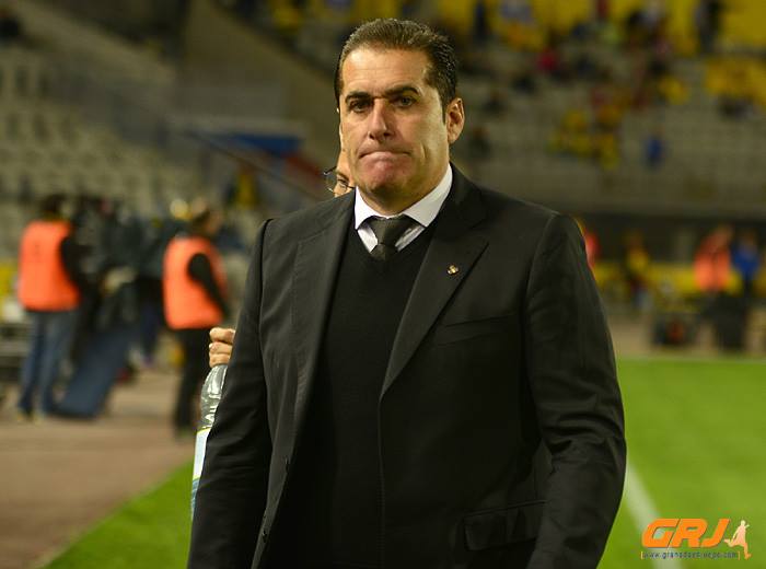 Sandoval se lamenta durante el partido en Las Palmas (LOF)