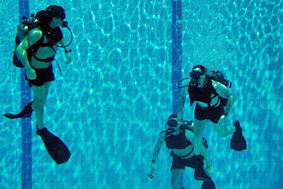 Buceo en piscina 