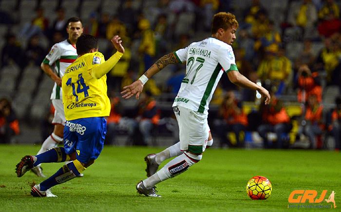 Peñaranda, durante el último partido ante Las Palmas (LOF)