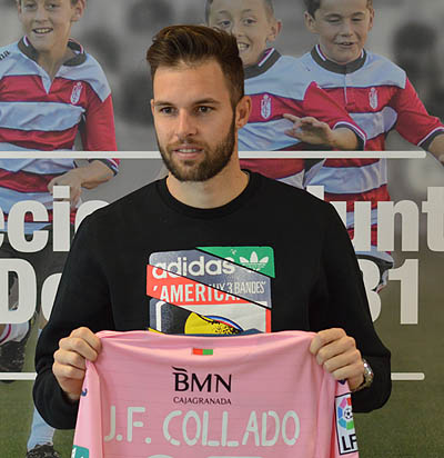 Jesús Fernández en su presentación como rojiblanco (GRJ)