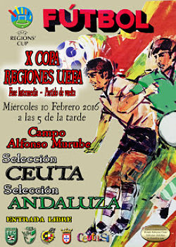 Cartel del encuentro entre Andalucía y Ceuta 