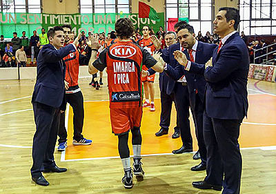 Pin durante la presentación en Moron (FERMIN RODRÍGUEZ)