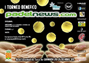 Cartel oficial del I Torneo Benéfico `Padelnews.com` (GRJ)