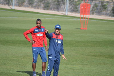 Gonzáles ha estado muy activo durante el entrenamiento 