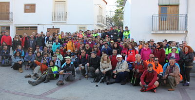 Participantes en la ruta 