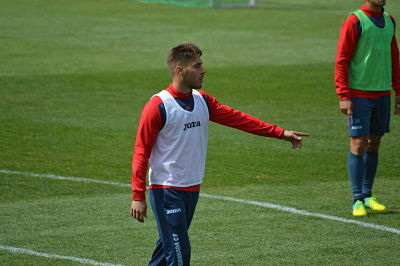 Rochina durante el entrenamiento (GRJ)
