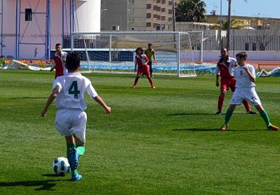 Una acción del encuentro entre Granada y Almería (GRJ)