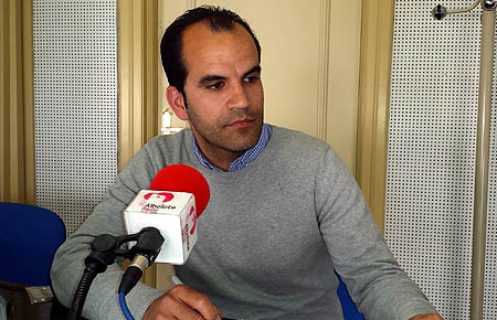 Antonio Rodríguez en un momento de la entrevista radiofónica (GRJ)