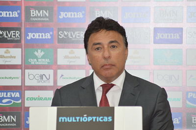 Quique Pina en un momento de la rueda de prensa (GRJ)