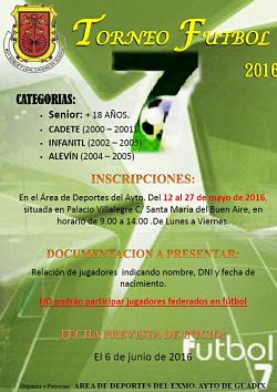 Cartel del torneo de fútbol 7 