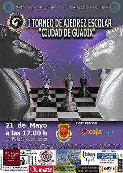 Cartel del torneo de ajedrez 