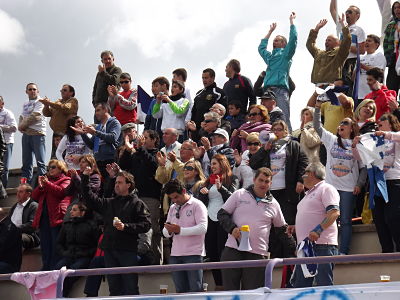 Aficionados lojeños en la anterior fase de ascenso 