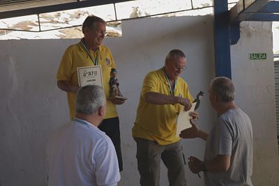 Podio en categoría veteranos 