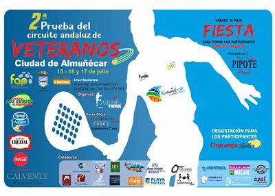 Cartel del torneo de pádel 