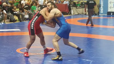 López, en su combate ante el Campeón húngaro 