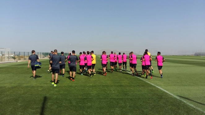 El filial, en un entreno (GRANADA CF)