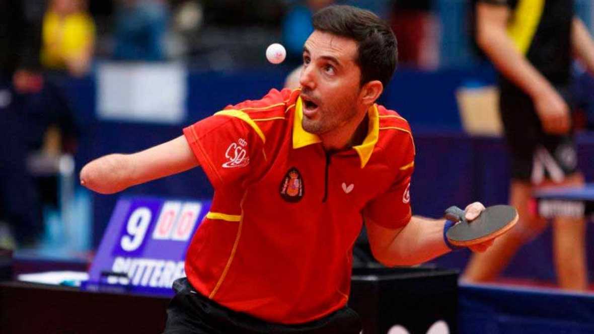 José Ramón Ruiz, en pleno partido