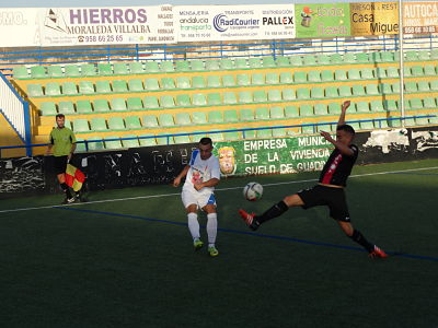 Joselu centra durante el encuentro 