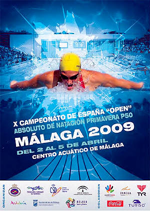 Cartel del X Campeonato de España celebrado en Málaga