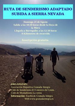 Cartel de la ruta inclusiva 