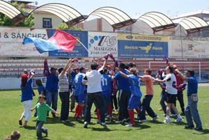 Celebración de la primera plaza (UNIONESTEPONA.COM)