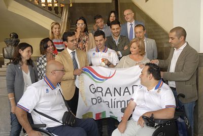 Recepción oficial a los atletas paralímpicos 