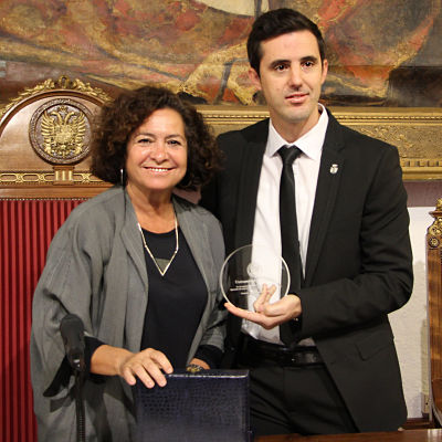 La rectora de la UGR junto a José Manuel Ruiz 