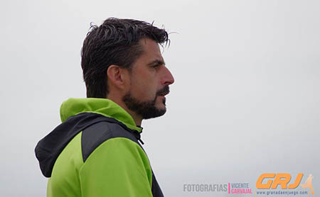 Rafa Rodríguez en el encuentro ante el filial de la UD Almería (VICENTE CARVAJAL)