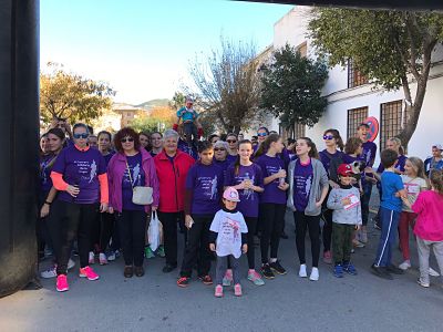 Participantes listas para la salida 