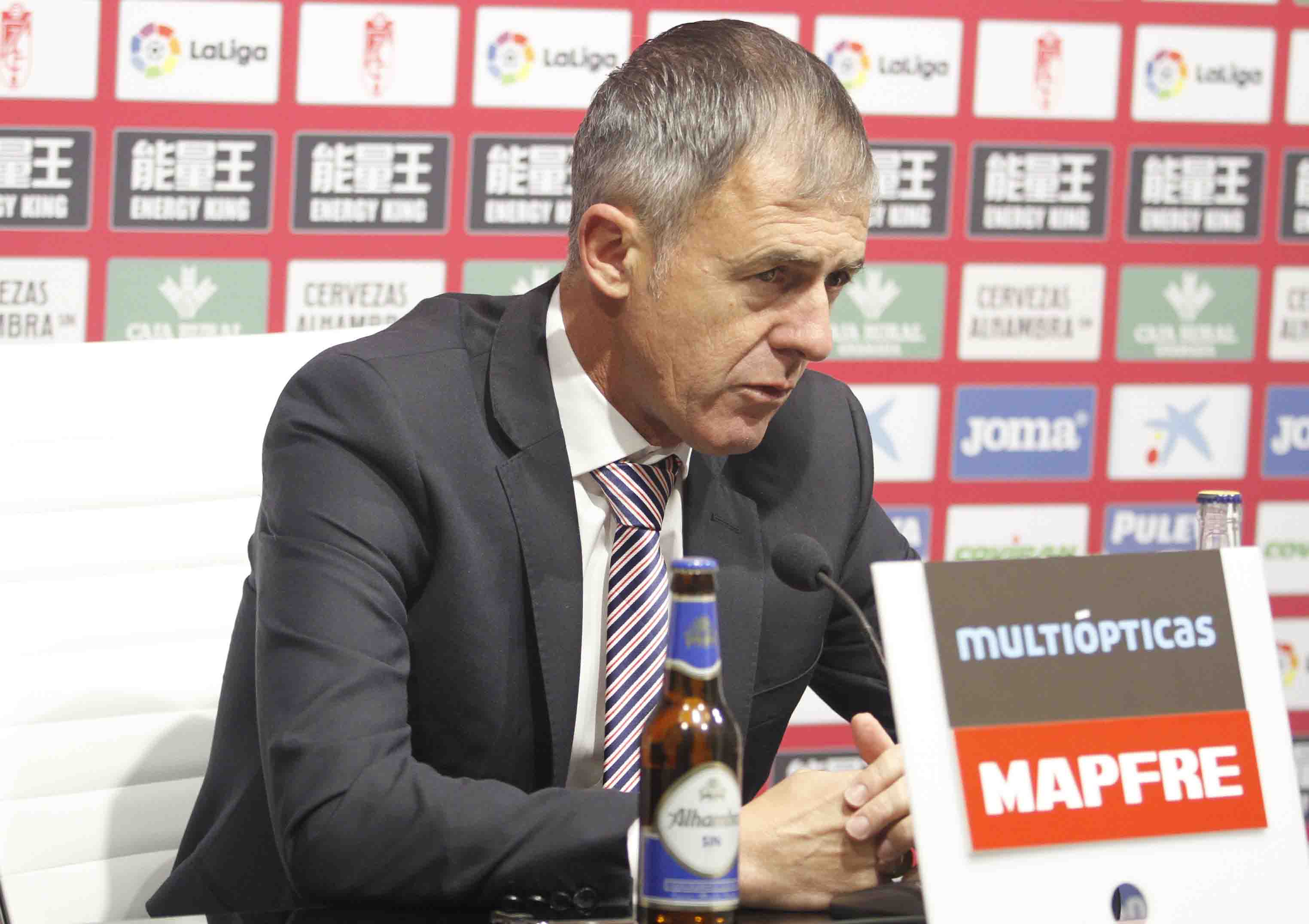 Lucas Alcaraz, en rueda de prensa