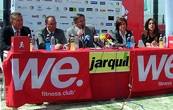 Momento de presentación del evento en We Fitness Club