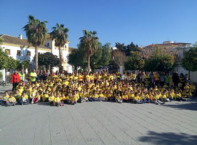 Participants de la San Silvestre escolar 