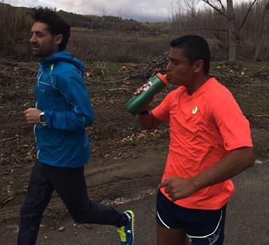 Paquillo y Barrondo, en uno de sus entrenamientos 