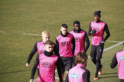 El equipo sigue preparando el partido ante el Osasuna 