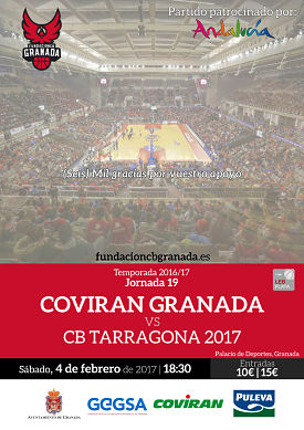 Cartel del partido ante el Tarragona 