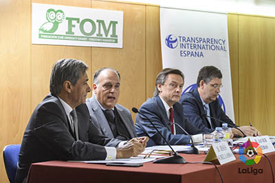 Presentación del informe Índice de Transparencia de los Clubes de Fútbol (LFP)