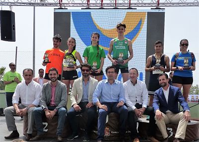Uno de los podios de la carrera 
