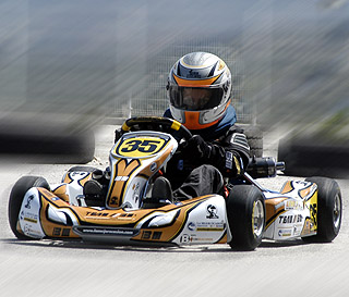 Senén Lara, piloto del Team BM Karting (PACO AYALA)